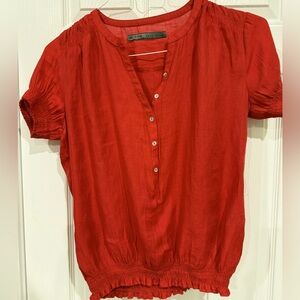 Zara Reddish Orange Top